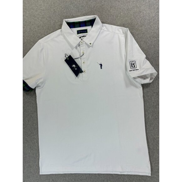 NWT William Murray Classic Solid‎ Short Sleeve Golf Polo Shirt